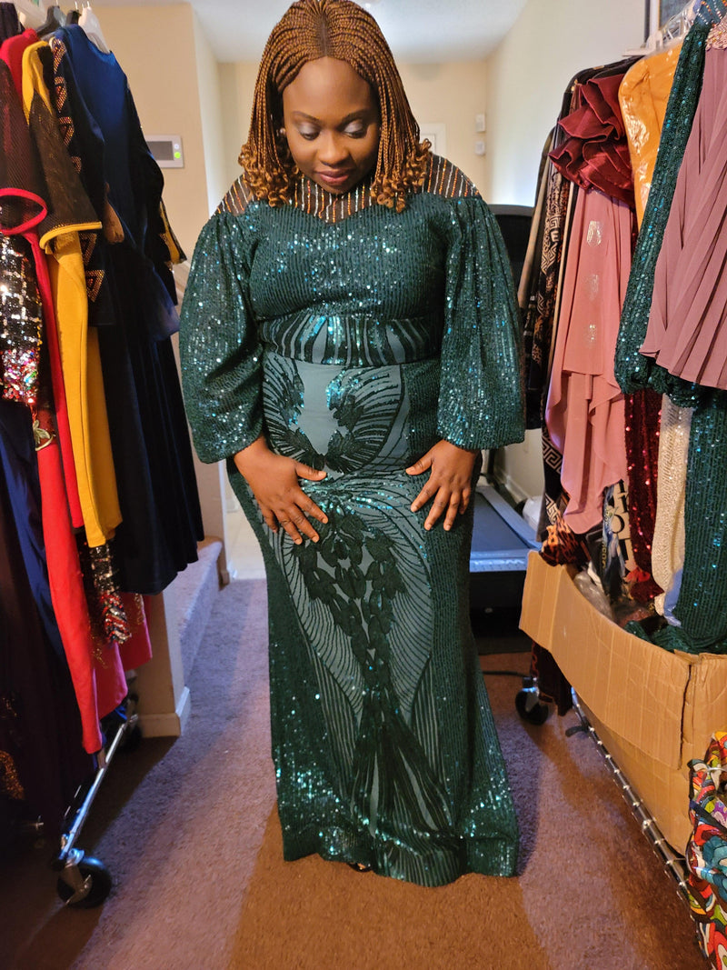 Green dress for owanbe - Blessed_PTA_Collections