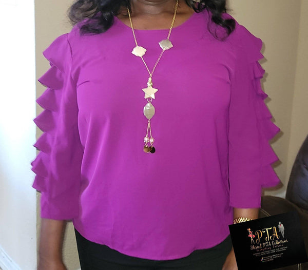 Purple blouse - Blessed_PTA_Collections