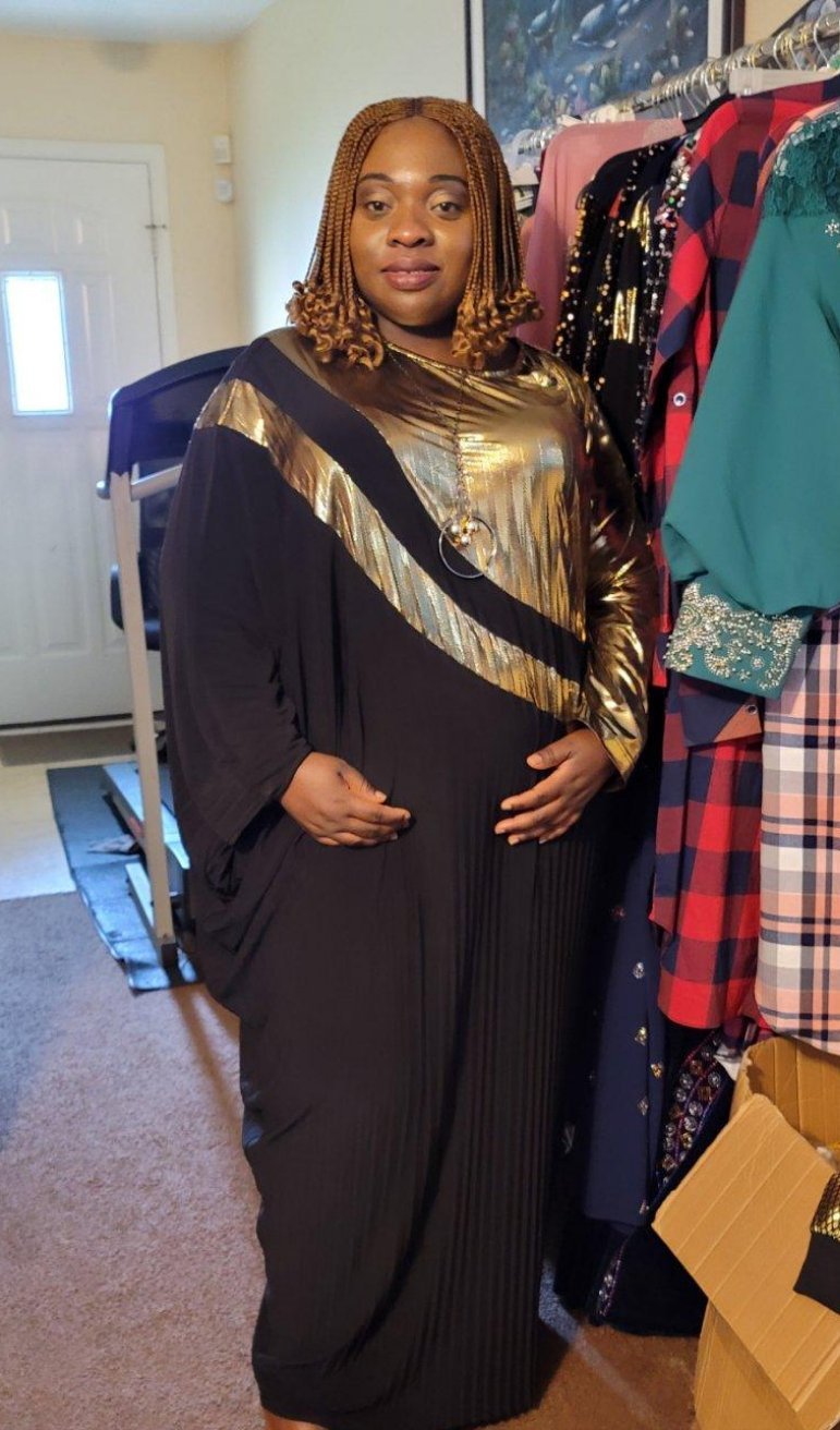 Black &gold beautiful dress - Blessed_PTA_Collections