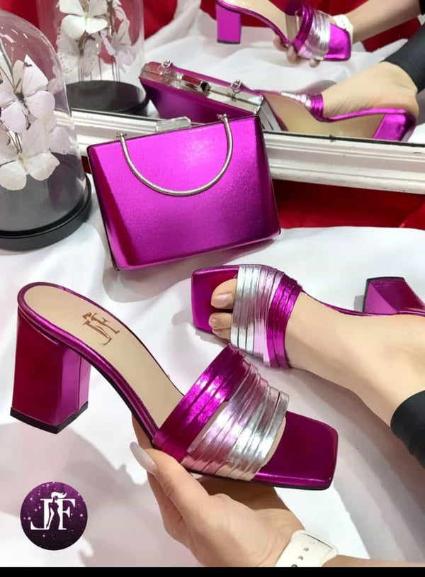 Shoe and matching bag in colors - Blessed_PTA_Collections