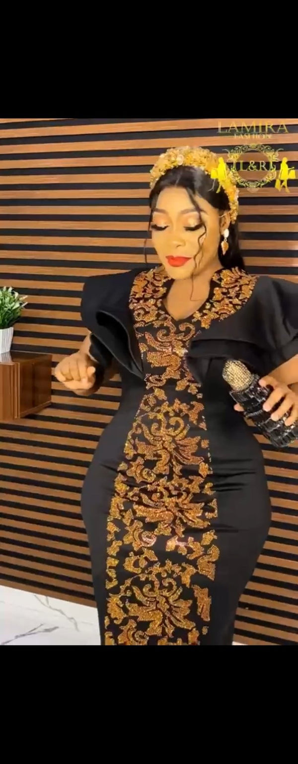 Gold&black dress - Blessed_PTA_Collections