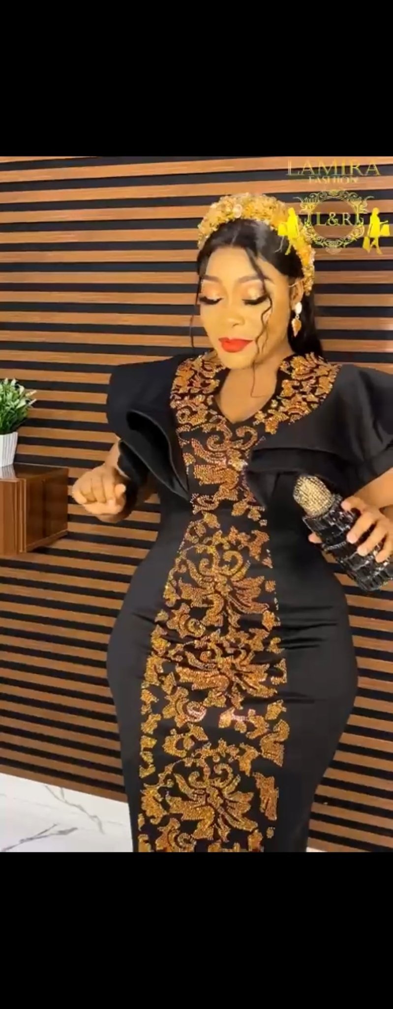 Gold&black dress - Blessed_PTA_Collections