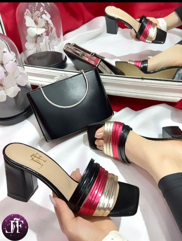 Shoe and matching bag in colors - Blessed_PTA_Collections