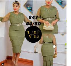 Olive green dress - Blessed_PTA_Collections