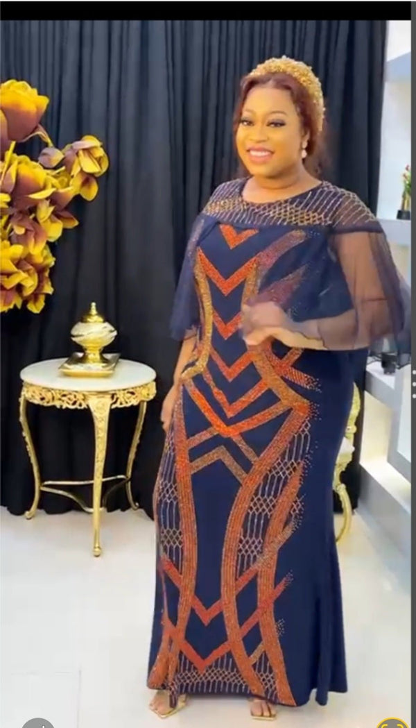 Simple but classy dress in blue - Blessed_PTA_Collections