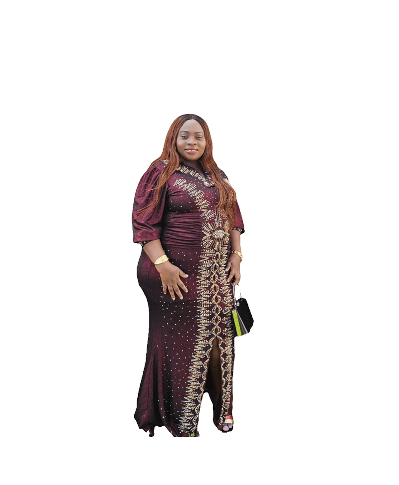 Classy Wine Dress for Women - Casual Style - Womenswear - Blessed_PTA_Collections
