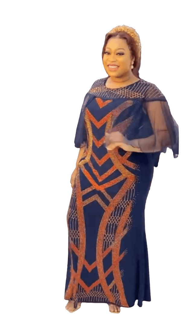 Simple but classy dress in blue - Blessed_PTA_Collections