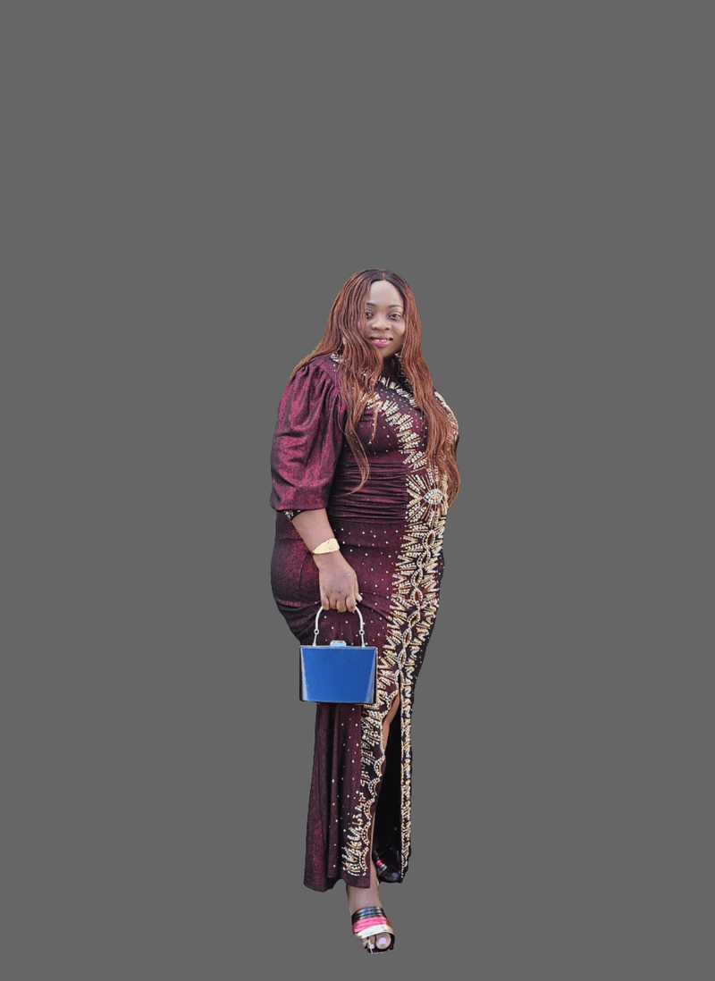 Classy Wine Dress for Women - Casual Style - Womenswear - Blessed_PTA_Collections