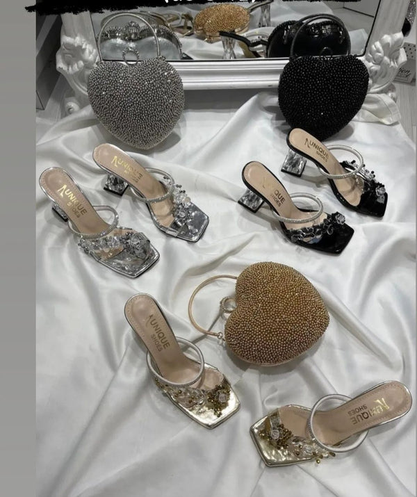 Luxury clutch and matching shoes - Blessed_PTA_Collections