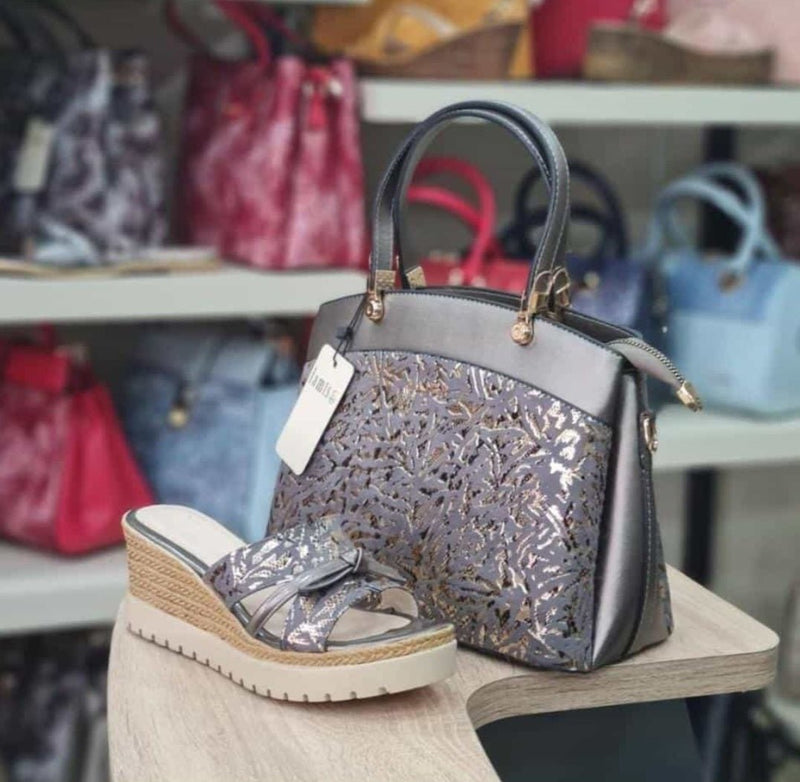 Slip - on sandals&matching bag - Blessed_PTA_Collections