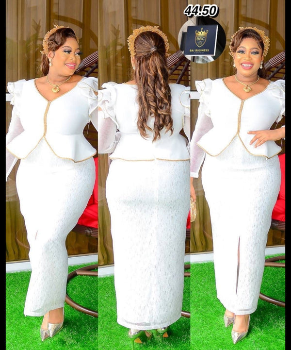 Luxury peplum dress - Blessed_PTA_Collections
